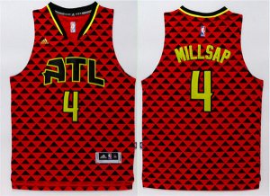 Maillot De Basket Eastern Atlanta Hawks Paul Millsap 4 Tissus Sportif Fans Edition Rouge